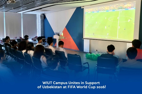 WIUT Campus Unites in Support of Uzbekistan at FIFA World Cup 2026!